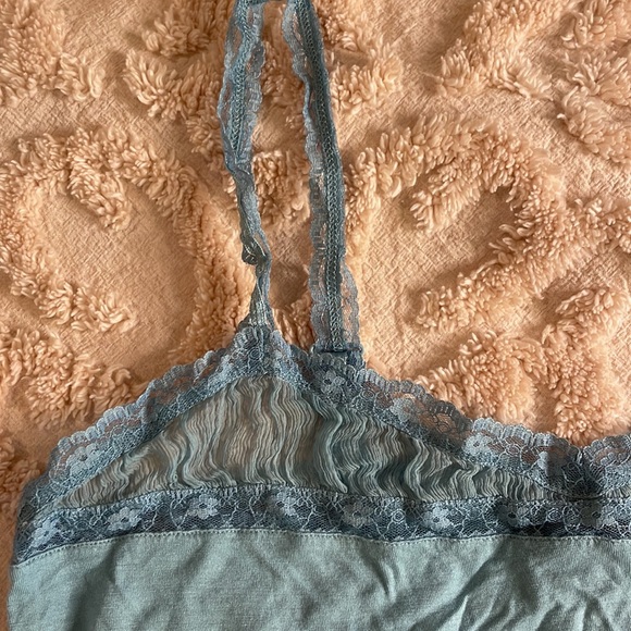 Blue Lace & Crinoline Top - Picture 11 of 12